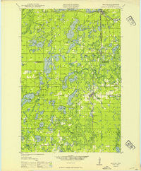 Minong Wisconsin Historical topographic map, 1:48000 scale, 15 X 15 Minute, Year 1949