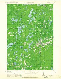 Minong Wisconsin Historical topographic map, 1:48000 scale, 15 X 15 Minute, Year 1947