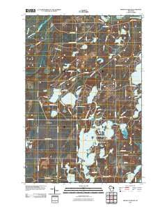 Minong Flowage Wisconsin Historical topographic map, 1:24000 scale, 7.5 X 7.5 Minute, Year 2010