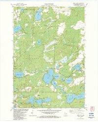 Moen Lake Wisconsin Historical topographic map, 1:24000 scale, 7.5 X 7.5 Minute, Year 1982