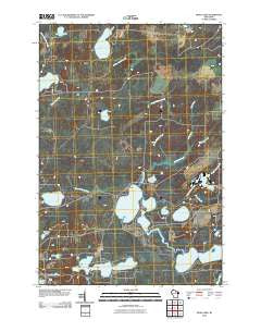 Moen Lake Wisconsin Historical topographic map, 1:24000 scale, 7.5 X 7.5 Minute, Year 2010