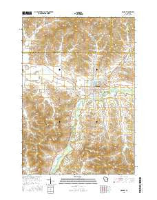 Mondovi Wisconsin Current topographic map, 1:24000 scale, 7.5 X 7.5 Minute, Year 2015
