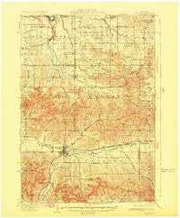 Mondovi Wisconsin Historical topographic map, 1:62500 scale, 15 X 15 Minute, Year 1932