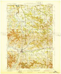 Mondovi Wisconsin Historical topographic map, 1:62500 scale, 15 X 15 Minute, Year 1932