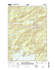 Monico Wisconsin Current topographic map, 1:24000 scale, 7.5 X 7.5 Minute, Year 2015