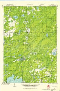 Monico Wisconsin Historical topographic map, 1:48000 scale, 15 X 15 Minute, Year 1940