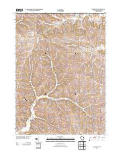 Monroe NW Wisconsin Historical topographic map, 1:24000 scale, 7.5 X 7.5 Minute, Year 2013