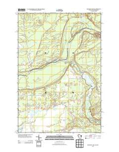 Monson Lake Wisconsin Historical topographic map, 1:24000 scale, 7.5 X 7.5 Minute, Year 2013