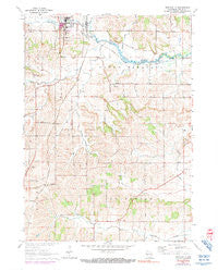 Monticello Wisconsin Historical topographic map, 1:24000 scale, 7.5 X 7.5 Minute, Year 1962