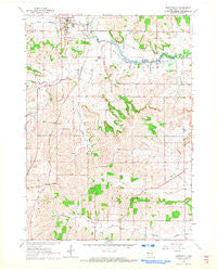Monticello Wisconsin Historical topographic map, 1:24000 scale, 7.5 X 7.5 Minute, Year 1962