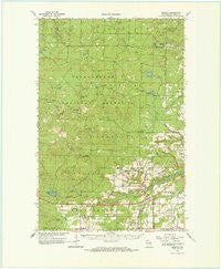 Moquah Wisconsin Historical topographic map, 1:62500 scale, 15 X 15 Minute, Year 1964