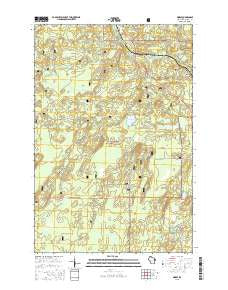 Morse Wisconsin Current topographic map, 1:24000 scale, 7.5 X 7.5 Minute, Year 2015