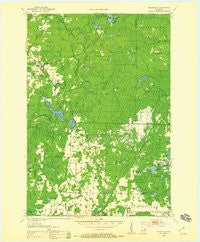 Mountain Wisconsin Historical topographic map, 1:48000 scale, 15 X 15 Minute, Year 1952