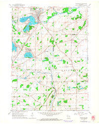 Mukwonago Wisconsin Historical topographic map, 1:24000 scale, 7.5 X 7.5 Minute, Year 1960