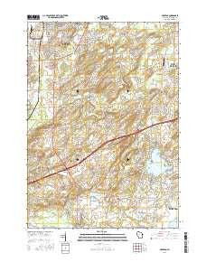 Muskego Wisconsin Current topographic map, 1:24000 scale, 7.5 X 7.5 Minute, Year 2016