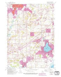 Muskego Wisconsin Historical topographic map, 1:24000 scale, 7.5 X 7.5 Minute, Year 1959