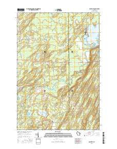 Nashville Wisconsin Current topographic map, 1:24000 scale, 7.5 X 7.5 Minute, Year 2015
