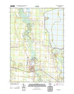 Necedah Wisconsin Historical topographic map, 1:24000 scale, 7.5 X 7.5 Minute, Year 2013