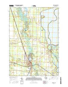 Necedah Wisconsin Current topographic map, 1:24000 scale, 7.5 X 7.5 Minute, Year 2015