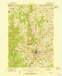 Neillsville Wisconsin Historical topographic map, 1:62500 scale, 15 X 15 Minute, Year 1953