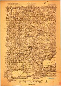 Neshkoro Wisconsin Historical topographic map, 1:48000 scale, 15 X 15 Minute, Year 1915