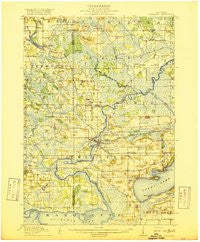 Neshkoro Wisconsin Historical topographic map, 1:62500 scale, 15 X 15 Minute, Year 1918