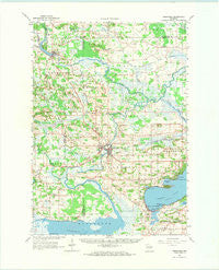 Neshkoro Wisconsin Historical topographic map, 1:62500 scale, 15 X 15 Minute, Year 1963