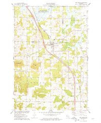 New Auburn Wisconsin Historical topographic map, 1:24000 scale, 7.5 X 7.5 Minute, Year 1975