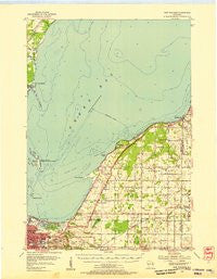 New Franken Wisconsin Historical topographic map, 1:62500 scale, 15 X 15 Minute, Year 1954