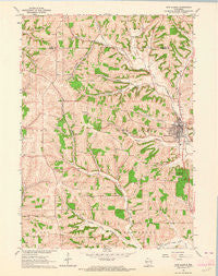 New Glarus Wisconsin Historical topographic map, 1:24000 scale, 7.5 X 7.5 Minute, Year 1962