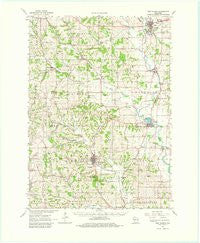 New Glarus Wisconsin Historical topographic map, 1:62500 scale, 15 X 15 Minute, Year 1962