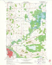 New London Wisconsin Historical topographic map, 1:24000 scale, 7.5 X 7.5 Minute, Year 1969