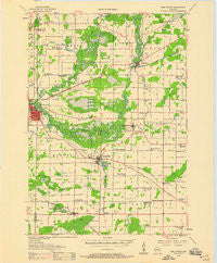 New London Wisconsin Historical topographic map, 1:48000 scale, 15 X 15 Minute, Year 1956