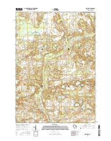 New Hope Wisconsin Current topographic map, 1:24000 scale, 7.5 X 7.5 Minute, Year 2015