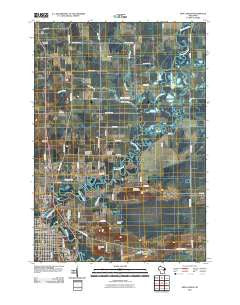 New London Wisconsin Historical topographic map, 1:24000 scale, 7.5 X 7.5 Minute, Year 2010