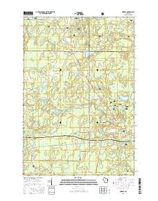 Newald Wisconsin Current topographic map, 1:24000 scale, 7.5 X 7.5 Minute, Year 2015