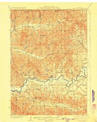 North Bend Wisconsin Historical topographic map, 1:62500 scale, 15 X 15 Minute, Year 1929