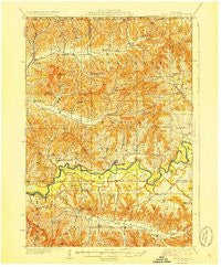 North Bend Wisconsin Historical topographic map, 1:62500 scale, 15 X 15 Minute, Year 1929
