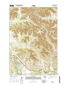 Norton Wisconsin Current topographic map, 1:24000 scale, 7.5 X 7.5 Minute, Year 2015