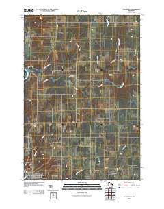 Nutterville Wisconsin Historical topographic map, 1:24000 scale, 7.5 X 7.5 Minute, Year 2010