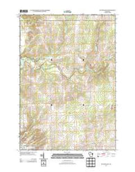 Nutterville Wisconsin Historical topographic map, 1:24000 scale, 7.5 X 7.5 Minute, Year 2013