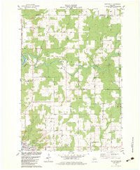 Nutterville Wisconsin Historical topographic map, 1:24000 scale, 7.5 X 7.5 Minute, Year 1982
