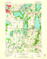 Oconomowoc East Wisconsin Historical topographic map, 1:24000 scale, 7.5 X 7.5 Minute, Year 1959
