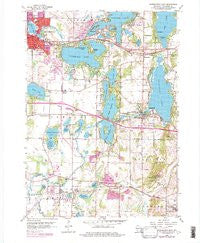 Oconomowoc East Wisconsin Historical topographic map, 1:24000 scale, 7.5 X 7.5 Minute, Year 1959
