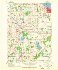 Oconomowoc West Wisconsin Historical topographic map, 1:24000 scale, 7.5 X 7.5 Minute, Year 1959