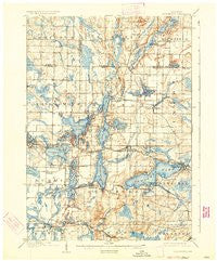 Oconomowoc Wisconsin Historical topographic map, 1:62500 scale, 15 X 15 Minute, Year 1909