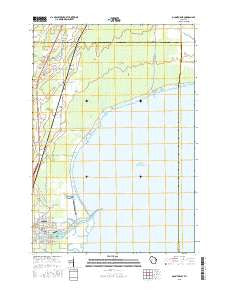Oconto East Wisconsin Current topographic map, 1:24000 scale, 7.5 X 7.5 Minute, Year 2015