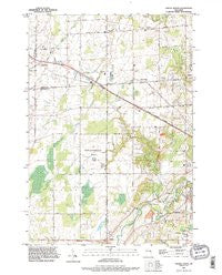 Oneida North Wisconsin Historical topographic map, 1:24000 scale, 7.5 X 7.5 Minute, Year 1992