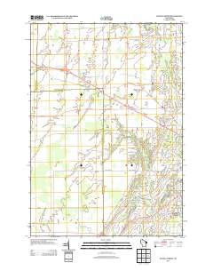 Oneida North Wisconsin Historical topographic map, 1:24000 scale, 7.5 X 7.5 Minute, Year 2013