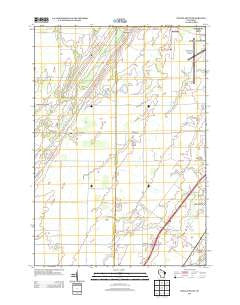 Oneida South Wisconsin Historical topographic map, 1:24000 scale, 7.5 X 7.5 Minute, Year 2013
